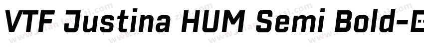 VTF Justina HUM Semi Bold字体转换